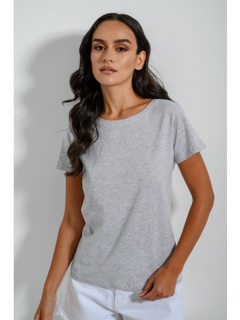 basic t-shirt με στρογγυλή λαιμόκοψη (gray marl) σε προσφορά