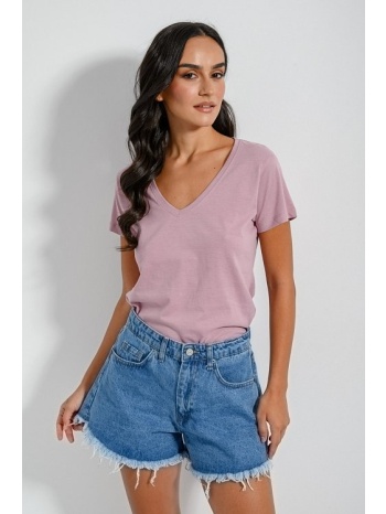 basic t-shirt με v ντεκολτέ (rose) σε προσφορά