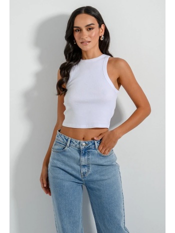 ριπ τοπ με halter λαιμόκοψη (white) σε προσφορά