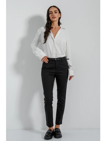 chinos παντελόνι με ζώνη (black) σε προσφορά