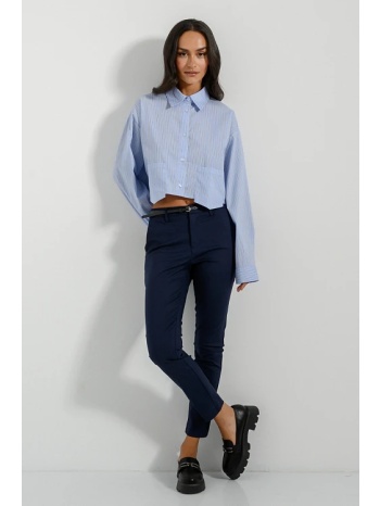 chinos παντελόνι με ζώνη (marine) σε προσφορά