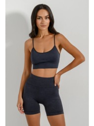 ριπ biker σορτς χωρίς ραφές (anthracite)