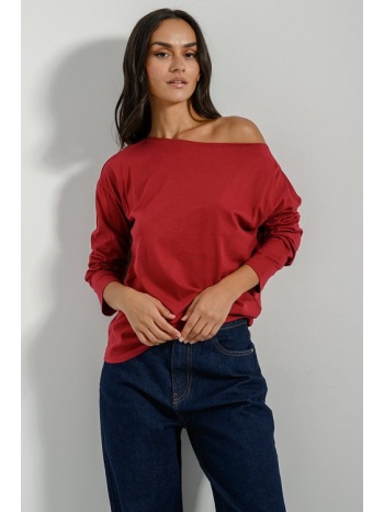 βαμβακερή basic μπλούζα (wine) σε προσφορά