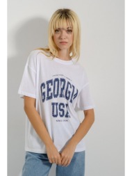 βαμβακερό t-shirt με τύπωμα (white)