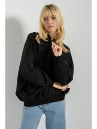 oversized φούτερ ζακέτα (black)