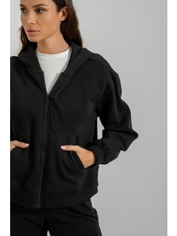 basic φούτερ ζακέτα με κουκούλα (black) σε προσφορά
