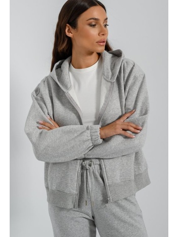basic φούτερ ζακέτα με κουκούλα (gray marl) σε προσφορά