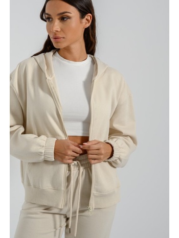 basic φούτερ ζακέτα με κουκούλα (sand) σε προσφορά