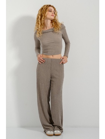 παντελόνα με λάστιχο (beige) σε προσφορά