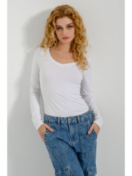 basic μπλούζα με v ...