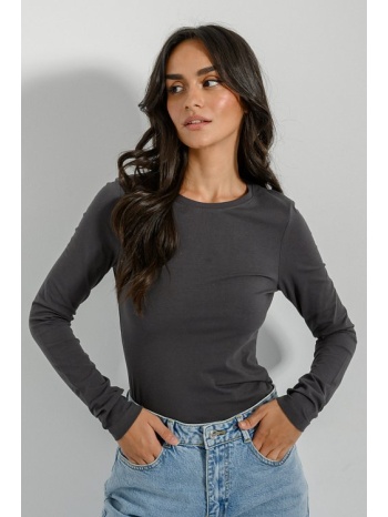 basic μπλούζα με στρογγυλή λαιμόκοψη (anthracite) σε προσφορά