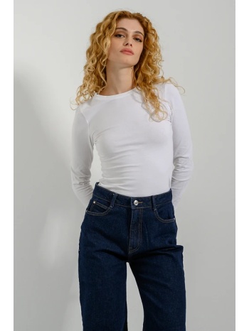 basic μπλούζα με στρογγυλή λαιμόκοψη (white) σε προσφορά