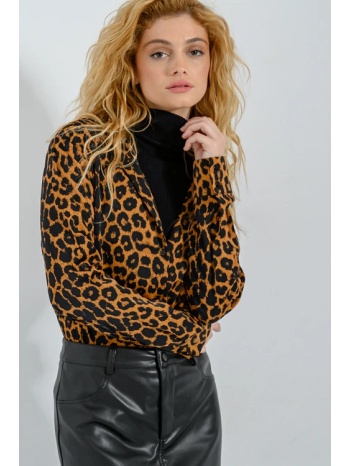 πουκάμισο λεοπάρ με απαλή υφή (multi) σε προσφορά