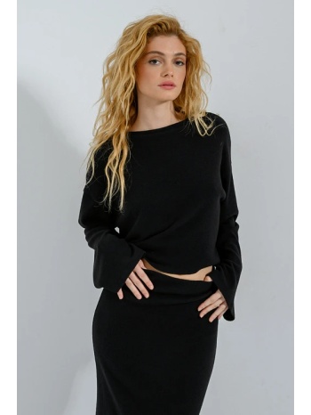 τοπ με μακριά μανίκια (black) σε προσφορά