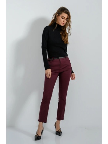 chinos παντελόνι με ζώνη (berry) σε προσφορά