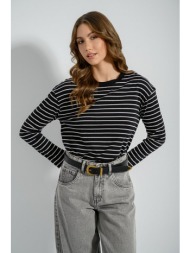 βαμβακερό ριγέ basic τοπ ...