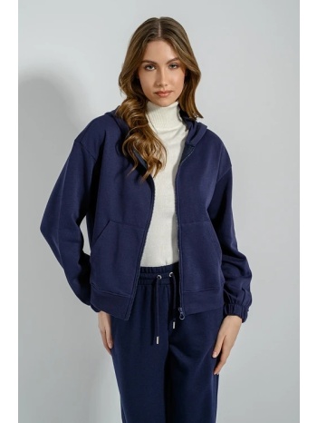 basic φούτερ ζακέτα με κουκούλα (marine) σε προσφορά