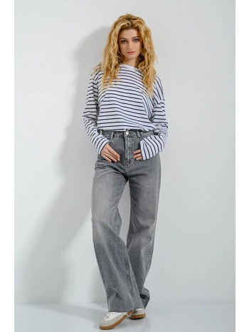 ριγέ μπλούζα με στρογγυλή λαιμόκοψη (wht/mrn) σε προσφορά