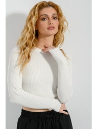 πλεκτό ριπ κροπ τοπ (off ...