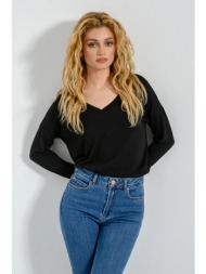 μπλούζα με v ντεκολτέ (black)