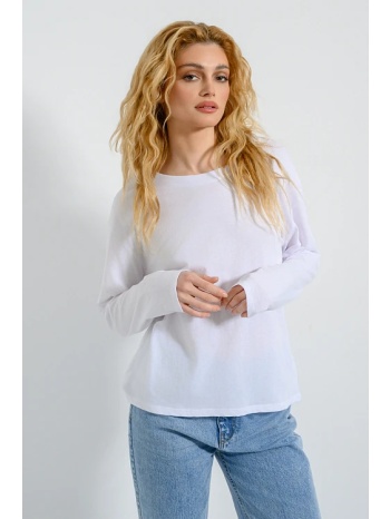μπλούζα με στρογγυλή λαιμόκοψη (white) σε προσφορά