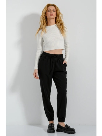 jogger παντελόνι φόρμα με λάστιχο (black) σε προσφορά