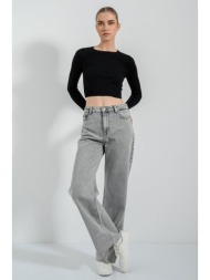 πλεκτό ριπ κροπ τοπ (black)