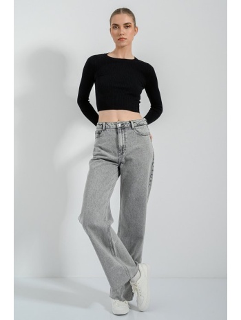 πλεκτό ριπ κροπ τοπ (black) σε προσφορά