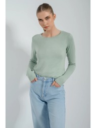 basic πλεκτό με στρογγυλή λαιμόκοψη (l.mint)