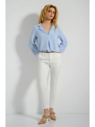 chinos παντελόνι με ζώνη (white)
