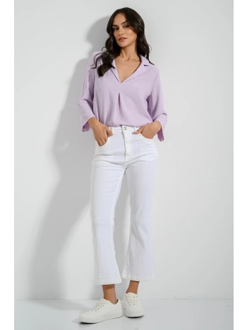 κροπ flared ντένιμ (white) σε προσφορά
