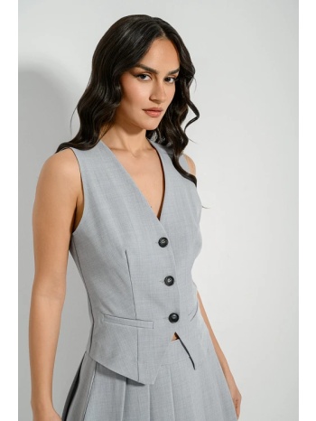 γιλέκο με λεπτομέρεια ραφής (light grey) σε προσφορά