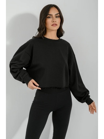 κροπ φούτερ (black) σε προσφορά