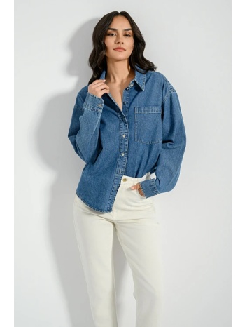 ντένιμ πουκάμισο με τσέπη (medium blue) σε προσφορά