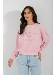 φούτερ με τύπωμα (pink)