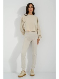 φούτερ παντελόνι κολάν (sand)