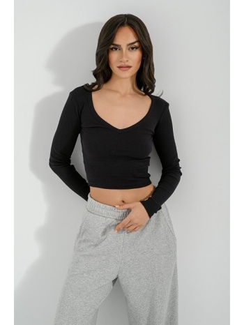 ριπ κροπ τοπ (black) σε προσφορά