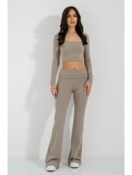 flared λύκρα παντελόνι ...