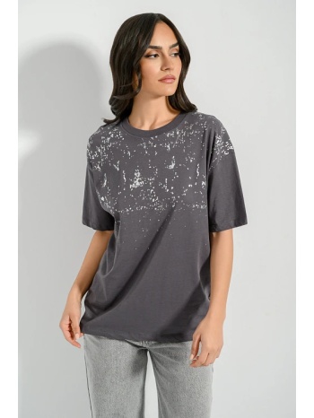 t-shirt με splatter σχέδιο (anthracite) σε προσφορά