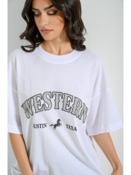 t-shirt με τύπωμα (white)