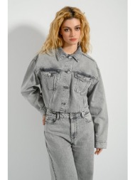 ντένιμ overshirt τζάκετ ...