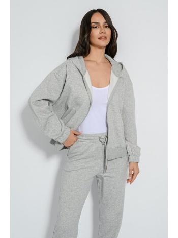 φούτερ ζακέτα με κουκούλα (gray marl) σε προσφορά