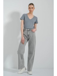 basic t-shirt με v ...