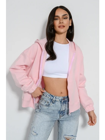 φούτερ ζακέτα με κουκούλα (pink) σε προσφορά