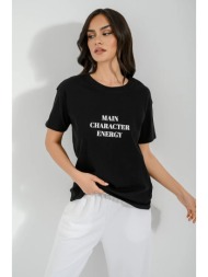 t-shirt με τύπωμα (black)