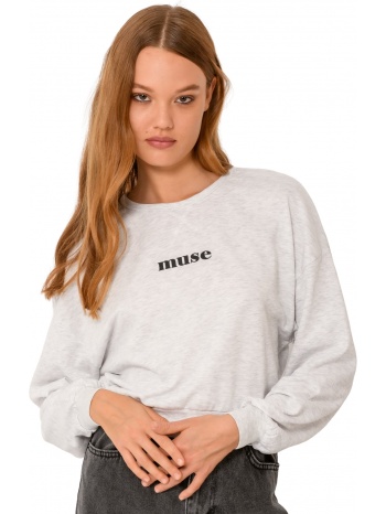 φούτερ με τύπωμα (gray marl)