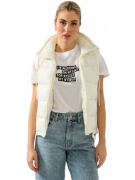 καπιτονέ νάιλον γιλέκο (off white)