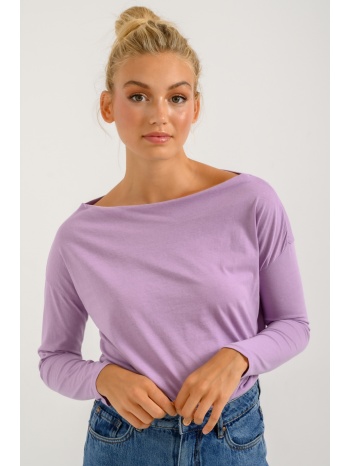 μπλούζα με ίσιο ντεκολτέ (l.lilac)