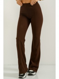 ριπ flared παντελόνα (brown)
