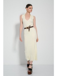 midi πλεκτό αμάνικο ...